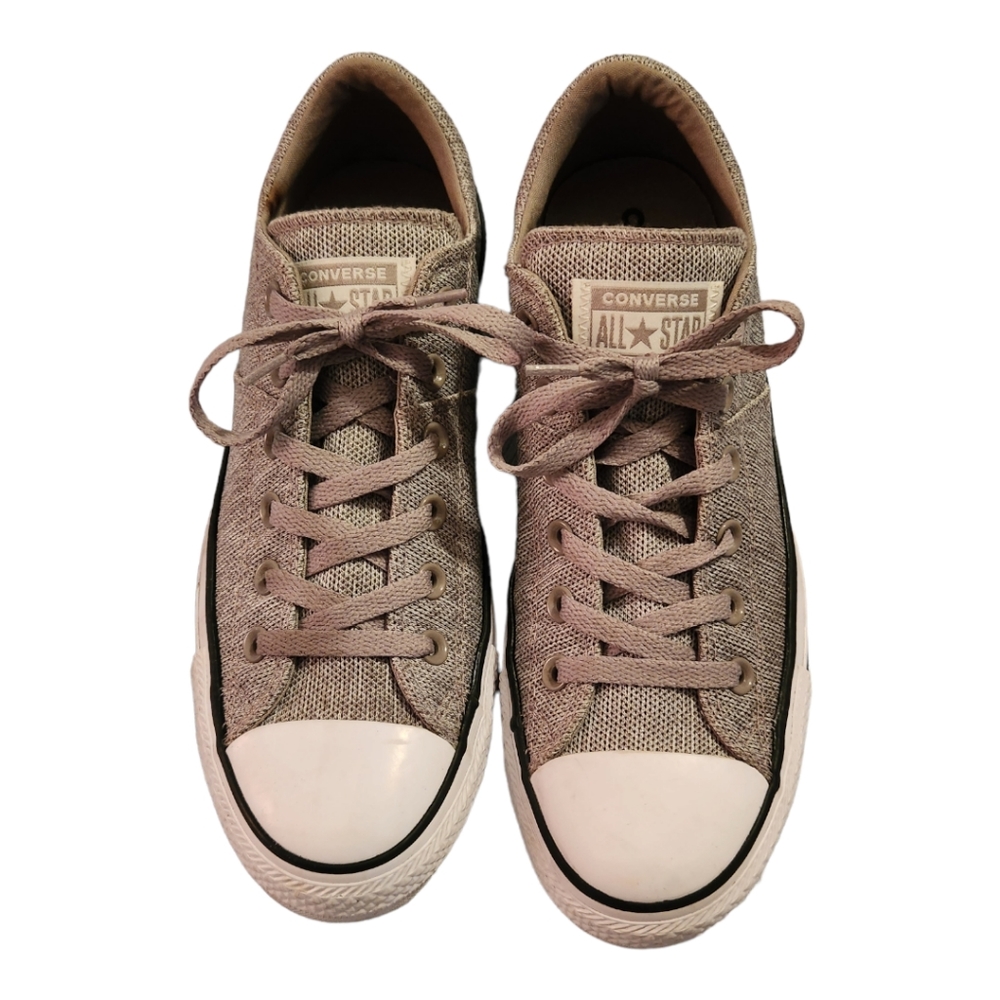 Chuck Taylors Converse All Star Low Tops Tweed Tan Size 10 Women Size 8 Men